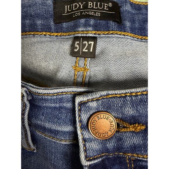 Judy Blue Mid-Rise Trouser Flare Jeans 5/27 - Picture 8 of 12